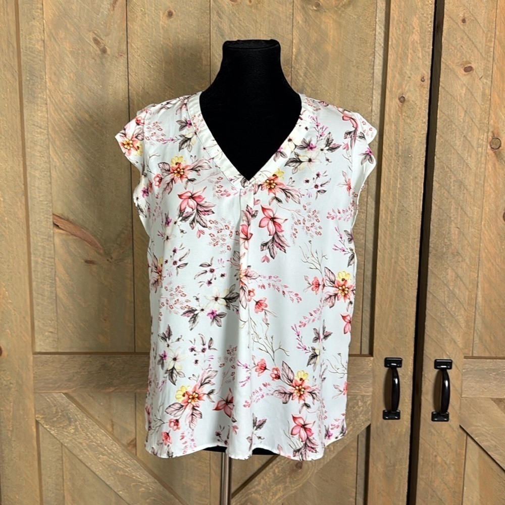 Tabitha Webb floral print blouse Size Large - Picture 9 of 9